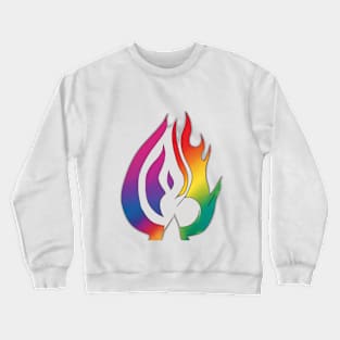 Fire Rainbow Shadow Silhouette Anime Style Collection No. 293 Crewneck Sweatshirt